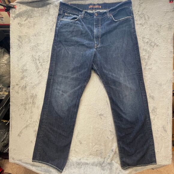 Agave Mens Jeans Size 44 Waterman Relaxed Straight Fit Dark Wash 44x35